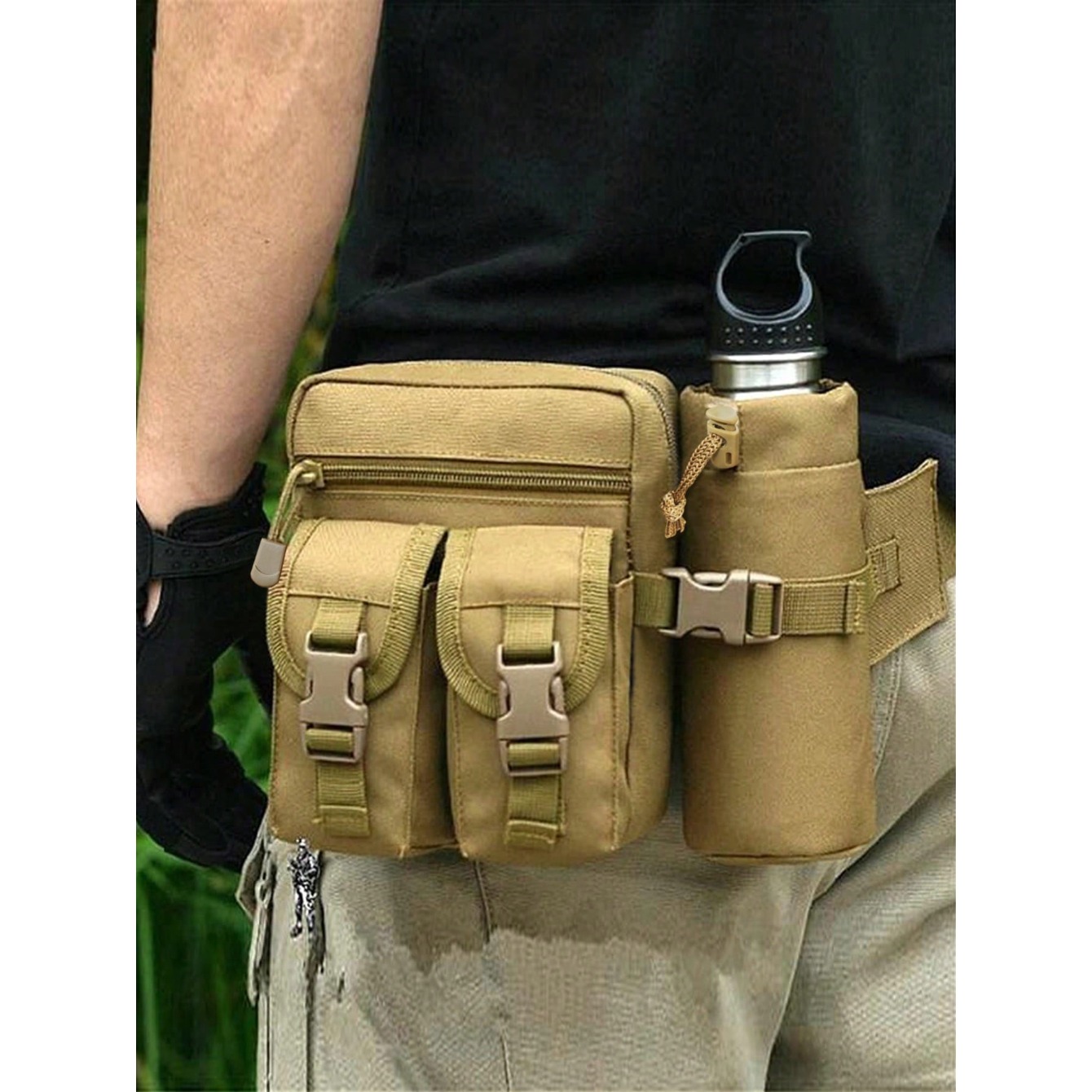 Hiking Backpack Waterproof - حقيبة خصر رجالية بتصميم أنيق، حقيبة