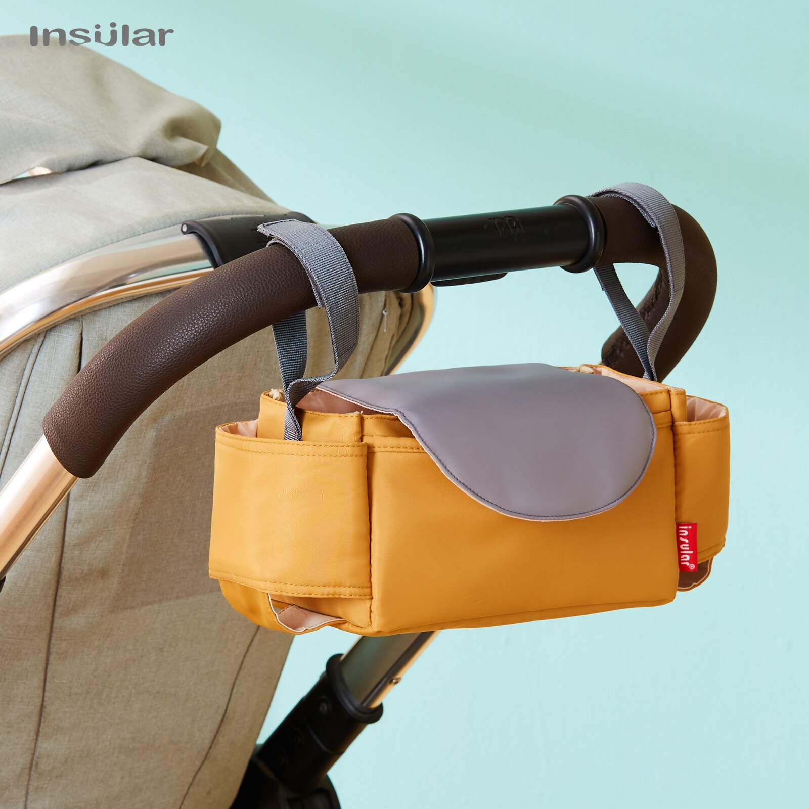 Backpack Diaper Bag - منظم عربة الأطفال من إنسولار، حقيبة