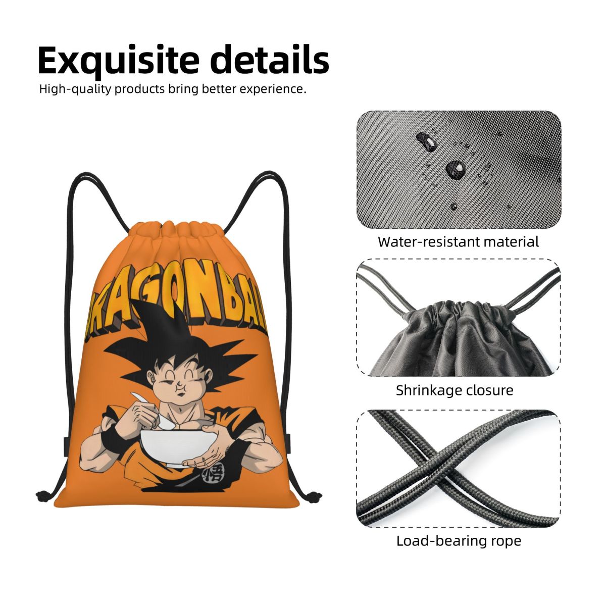 حقيبة ظهر DBZ G-Gokues برباط س - مراجعة Drawstring Gym Bag وسعره