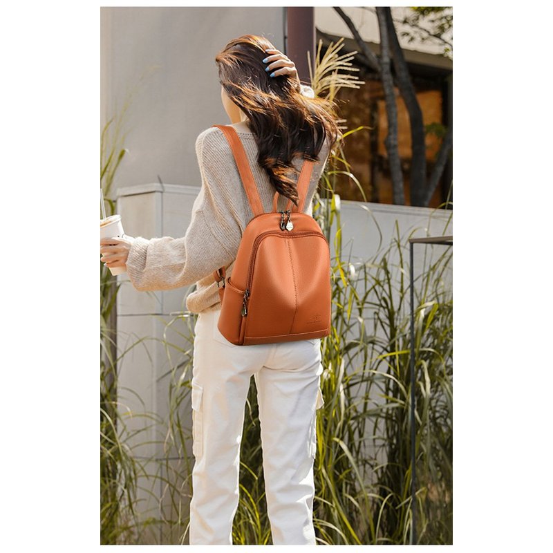 حقائب ظهر سفرية جديدة من الجلد - مراجعة Travel Backpack Anti Theft وسعره