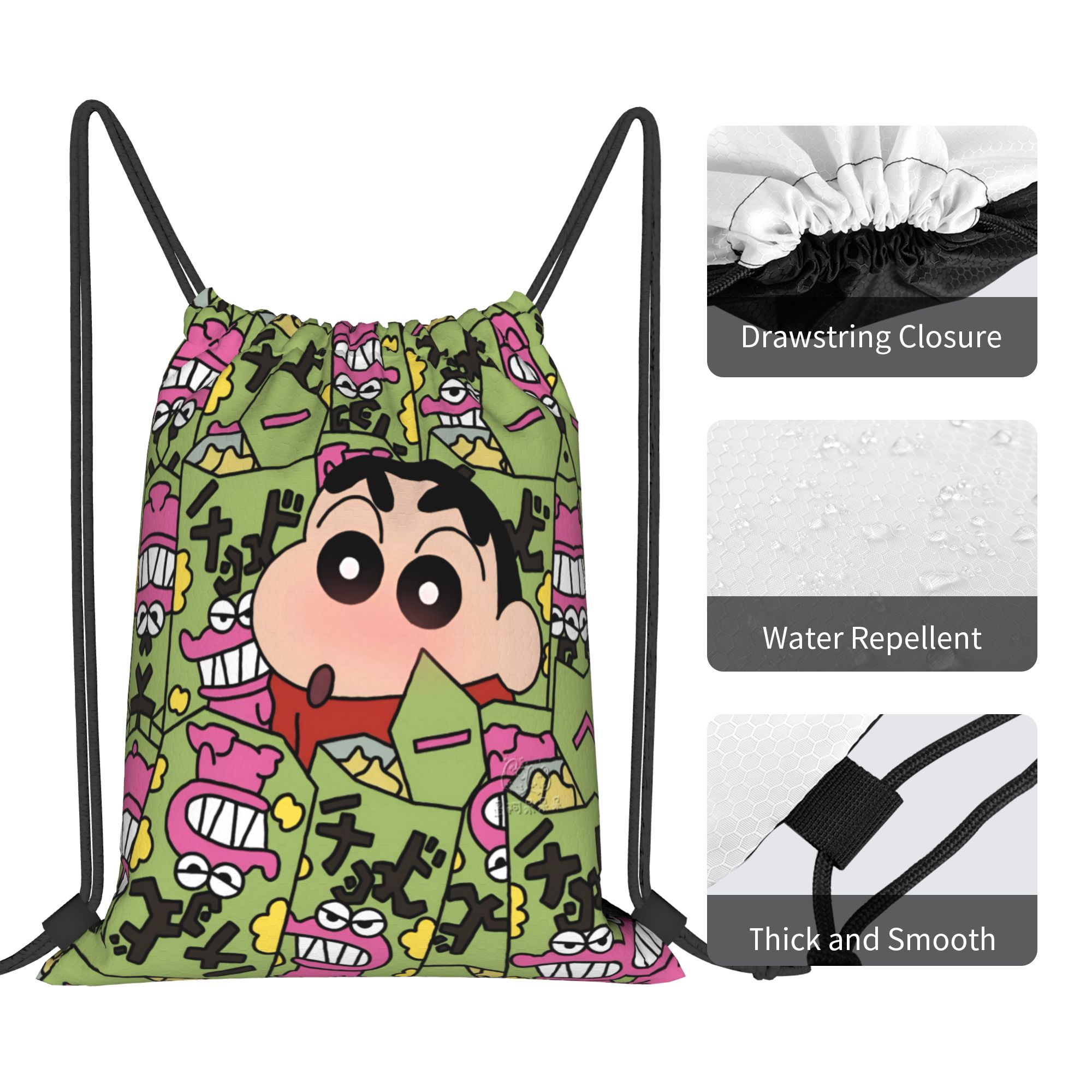 حقيبة ظهر مخصصة بتصميم كرتوني  - مراجعة Drawstring Gym Bag وسعره